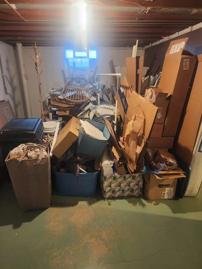 Roll-off dumpster container at job site for Yard Waste Dumpster Rental in Orange City